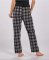 Boxercraft Women's Haley Charcoal/Black Buffalo Plaid Flannel Pajama Pant