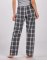 Boxercraft Women's Haley Charcoal/Lavender Plaid Flannel Pajama Pant