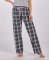 Boxercraft Women's Haley Charcoal/Lavender Plaid Flannel Pajama Pant