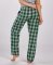 Boxercraft Women's Haley Green/Oxford Buffalo Plaid Flannel Pajama Pant