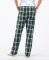 Boxercraft Women's Haley Green/White Plaid Flannel Pajama Pant