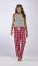 Boxercraft Women's Haley Heritage Garnet Plaid Flannel Pajama Pant