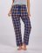 Boxercraft Women's Haley Heritage Navy/Orange Plaid Flannel Pajama Pant