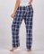 Boxercraft Women's Haley Navy/Silver Plaid Flannel Pajama Pant