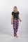Boxercraft Women's Haley Neon Plaid Flannel Pajama Pant