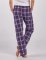 Boxercraft Women's Haley Purple/White Plaid Flannel Pajama Pant
