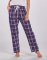 Boxercraft Women's Haley Purple/White Plaid Flannel Pajama Pant