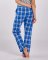 Boxercraft Women's Haley Royal/Silver Plaid Flannel Pajama Pant