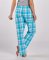 Boxercraft Women's Haley Teal Sophia Plaid Flannel Pajama Pant