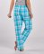 Boxercraft Women's Haley Teal Sophia Plaid Flannel Pajama Pant