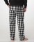 Boxercraft Men's Harley Black/White Buffalo Plaid Flannel Pajama Pant