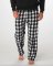 Boxercraft Men's Harley Black/White Buffalo Plaid Flannel Pajama Pant