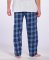 Boxercraft Men's Harley Navy/Columbia Plaid Flannel Pajama Pant