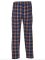 Boxercraft Men's Harley Navy/Orange Plaid Flannel Pajama Pant