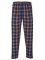 Boxercraft Men's Harley Navy/Orange Plaid Flannel Pajama Pant