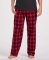 Boxercraft Men's Harley Red/Black Plaid Flannel Pajama Pant