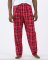 Boxercraft Men's Harley Red/White Plaid Flannel Pajama Pant