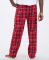 Boxercraft Men's Harley Red/White Plaid Flannel Pajama Pant