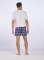 Boxercraft Men's Navy/Silver Plaid Flannel Boxer Shorts