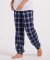 Boxercraft Men's Navy/Silver Plaid Flannel Jogger