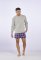 Boxercraft Men's Purple/White Plaid Flannel Boxer Shorts
