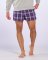 Boxercraft Men's Purple/White Plaid Flannel Boxer Shorts