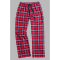 Boxercraft Navy and Red Plaid Unisex Flannel Pajama Pant