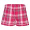 Boxercraft Women's Pink Sophia Plaid Flannel Lounge Short