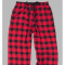 Boxercraft Red Buffalo Plaid Unisex Flannel Pajama Pant