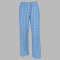 Boxercraft Sky Blue & Grey Unisex Flannel Plaid Pajama Pant