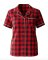 Boxercraft Women's Red/Black Buffalo Plaid Boxy Flannel Short Sleeve Shirt