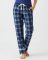 Boxercraft Women's Navy/Colmbia Plaid Cuffed Flannel Pajama Pant