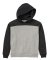 Boxercraft Kids Charcoal/Oxford Heather Colorblocked Hoodie