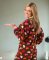 Big Feet Pajamas Adult Chocolate Hearts Fleece One Piece Footy