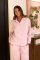 The Cat's Pajamas Women's Pink Classic Luxe Pima Cotton Pajama Set