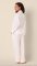 The Cat's Pajamas Women's White Classic Luxe Pima Cotton Pajama Set
