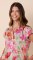 The Cat's Pajamas Women's Clementina Voile Cotton Capri Pajama Set