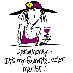 Emerson Street "Listen Honey-It's My Favorite color...merlot!" Cotton Nightshirt in A Bag