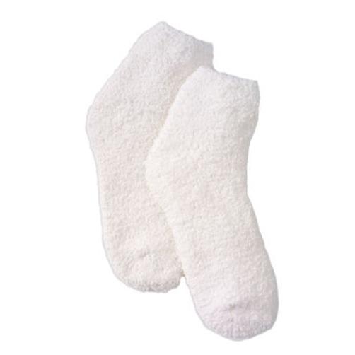 Kashwere Plush Chenille Lounging Sock in White