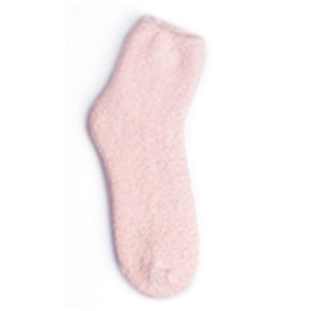 Kashwere Plush Chenille Lounging Sock in Pink