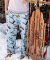 Lazy One Men's Dashing Through The Snow Cotton Knit Pajama Pant in Blue