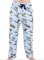 Lazy One Men's Dashing Through The Snow Cotton Knit Pajama Pant in Blue