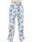 Lazy One Men's Dashing Through The Snow Cotton Knit Pajama Pant in Blue