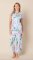 The Cat's Pajamas Women's Deerly Luxe Pima Cotton Capri Pajama Set in Blue