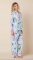 The Cat's Pajamas Women's Deerly Luxe Pima Cotton Classic Pajama Set in Blue