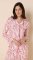 The Cat's Pajamas Women's Dreamy Hearts Pima Knit Cotton Classic Pajama Set