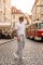 The Lazy Poet Men's Drew Capri Linen Pajama Pant