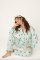PJ Salvage Espresso Martini Classic Flannel Pajama Set in Pool Blue