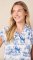 The Cat's Pajamas Women's Fauna Botanica Luxe Pima Cotton Capri Pajama Set