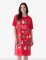 Little Blue House by Hatley Feeling Frosty Cotton Sleepshirt in Red